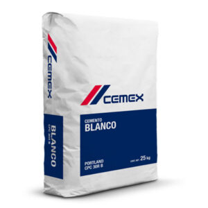 Cemex, Cemento Blanco Cpc30Rb 25 Kg, Saco